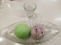 LemonÃ¢â¬â¹ andÃ¢â¬â¹ blueberry icecreamÃ¢â¬â¹ withÃ¢â¬â¹ palm candy